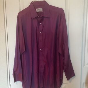 Turnbull & Asser rich purple Dress Shirt 18